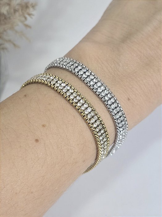 Pulseira Brilho em Aço Inoxidável