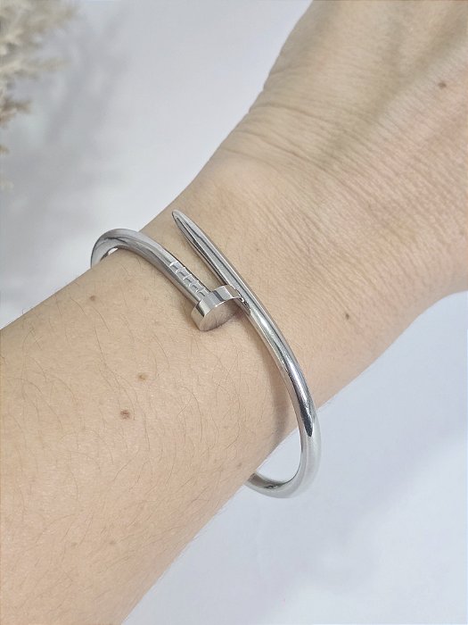 Bracelete Prego em Aço Inoxidável
