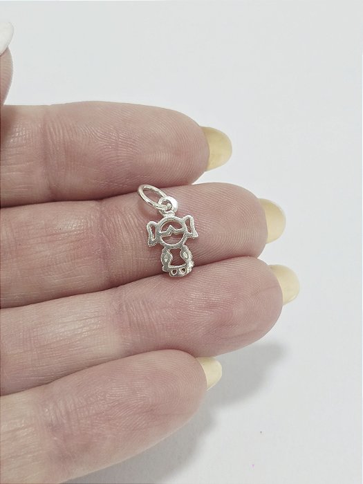 Pingente Menina em Prata 925