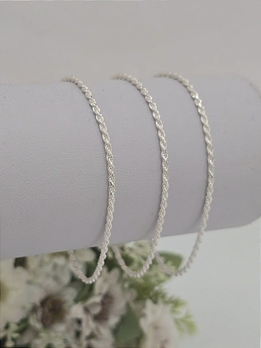 Pulseira Cordão Baiano em Prata 925