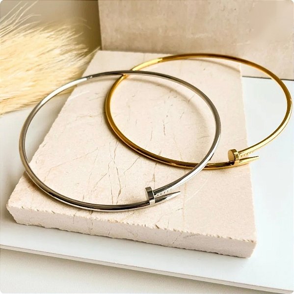 Chocker Prego em Aço Inoxidável