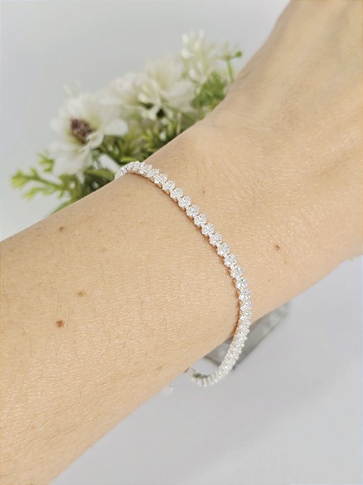 Pulseira Riviera Navetes em Prata 925