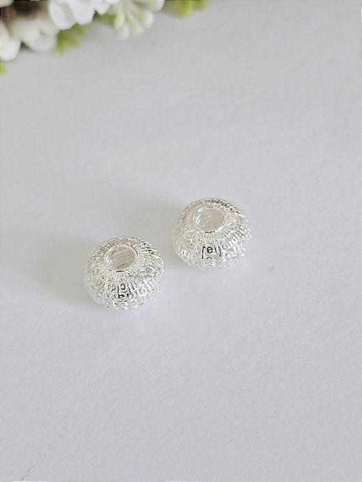 Separador Texturizado em Prata 925