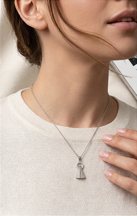 Colar Nossa Senhora Aparecida em Aço Inoxidável 316L – Fé e Proteção