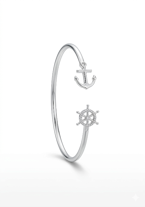 Bracelete Náutico em Prata 925
