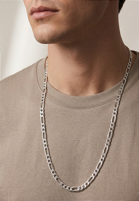 Corrente Masculina 3x1 em Aço Inoxidável 60 cm