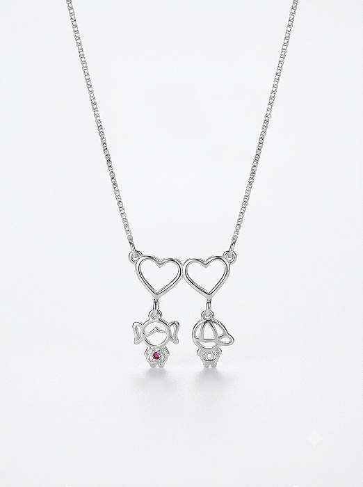 Colar Amor de Mãe em Prata 925