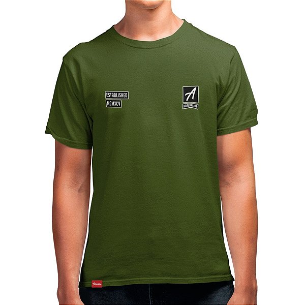 Camiseta Adrenalina Army - Verde Militar