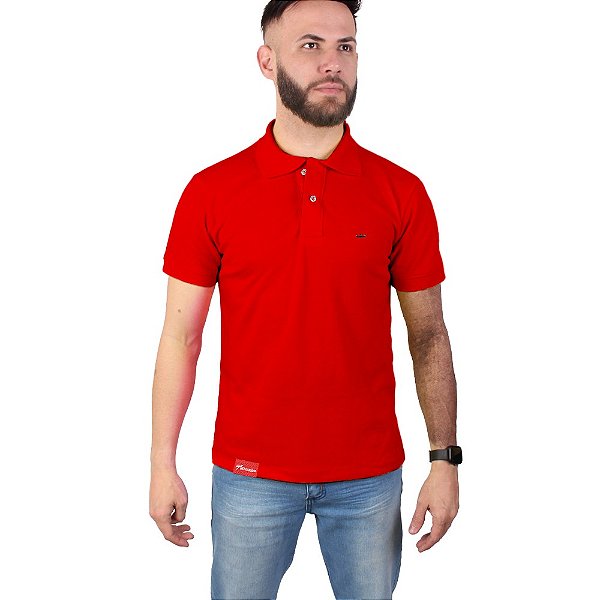 Camisa Polo Masculina Vermelha Adrenalina - Adrenalina - Camisetas, Bonés e  acessórios