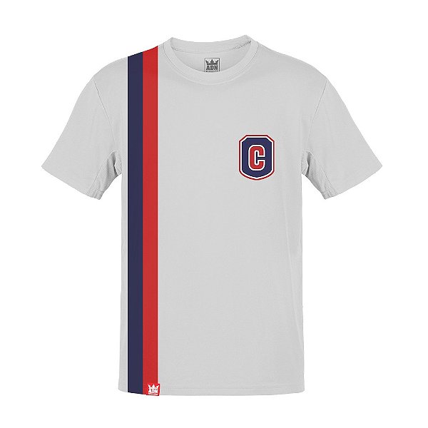 Camiseta Colégio Copérnico - Branca, Vermelho e Azul