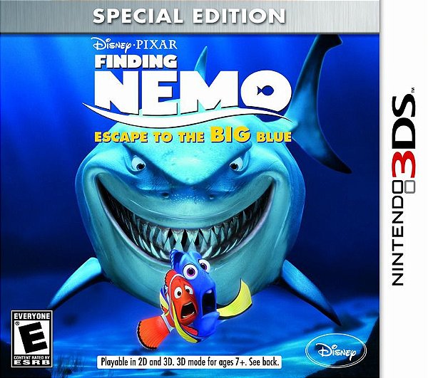3DS FINDING NEMO ESCAPE TO THE BIG BLUE