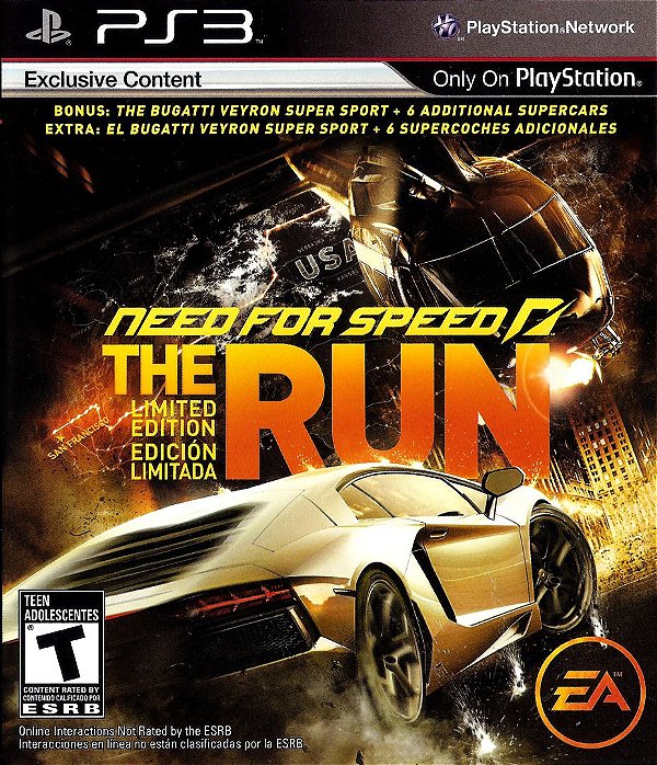 PS3 NEED FOR SPEED THE RUN