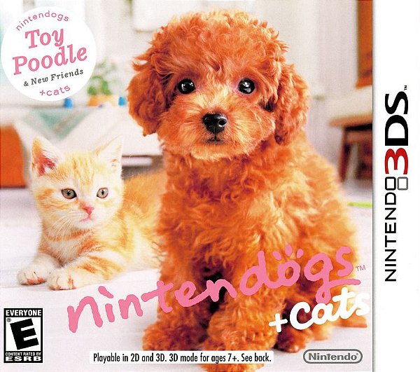 3DS NINTENDOGS + CATS TOY POODLE