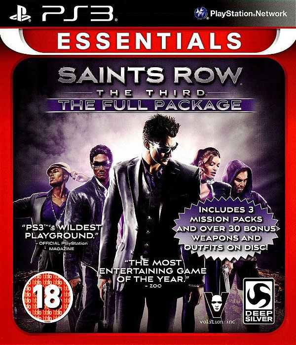 PS3 SAINTS ROW THE THIRD FULL PACKAGE