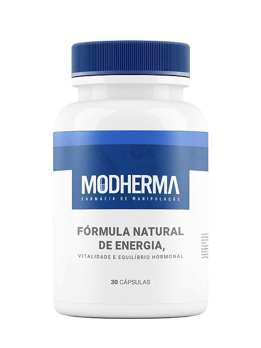 Fórmula Natural de Energia, Vitalidade e Equilíbrio Hormonal 30 Cápsulas - Dr. Ricardo Ferraz