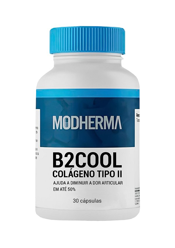 B2Cool 40mg (Native Type II Collagen Avian)  - Colágeno tipo 2 | Reduz as dores da articulação