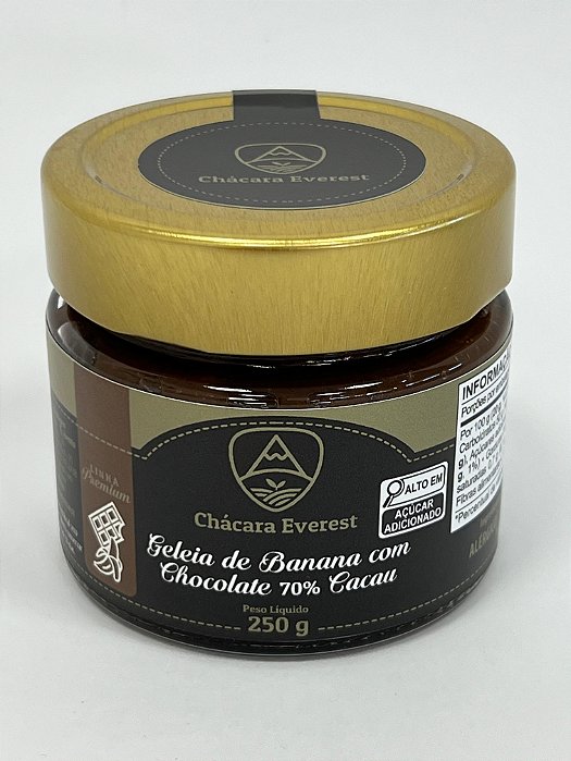 Geleia de Banana com Chocolate 70%
