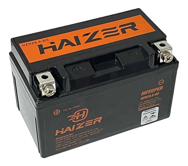 Bateria Haizer HZRZ8.6-BS S1000RR CBR600RR CB1000R MT07 YZF-R1 YZF-R6 ZX-10R GSX-R1000 CB500