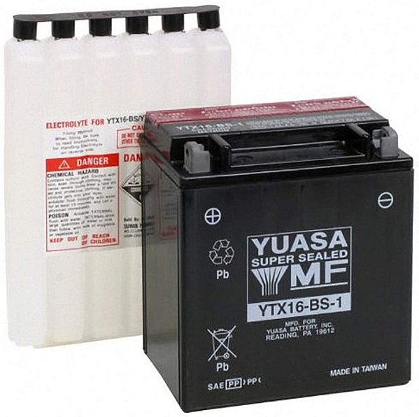 Bateria Yuasa YTX16-BS-1 VS1400 Intruder 1500 Boulevard 1500
