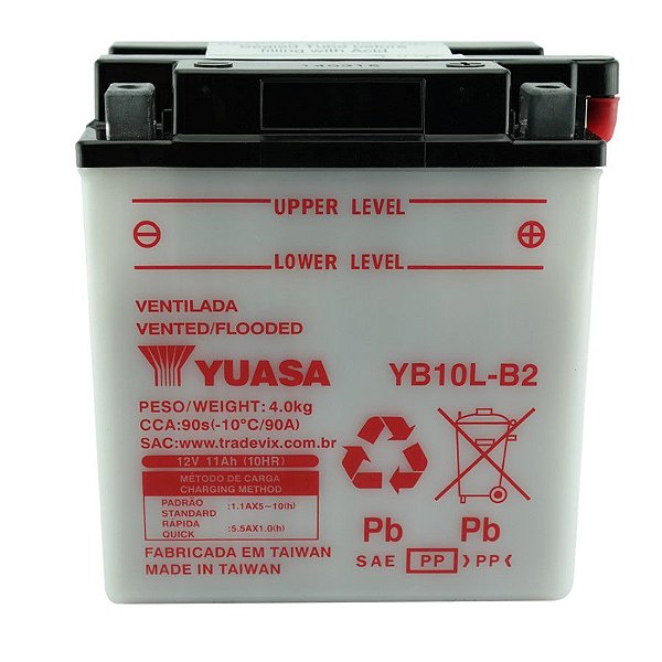 Bateria Yuasa YB10L-B2, GS500E, GSX600 Katana, DR650 SE
