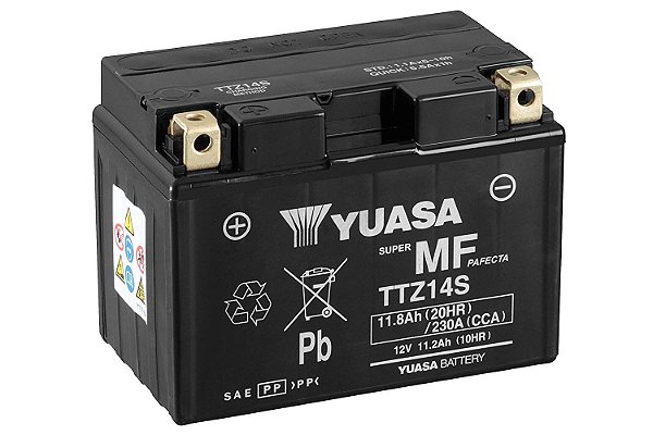 Bateria Yuasa TTZ14S FZ1 CB1300 Transalp Midnight Shadow 750