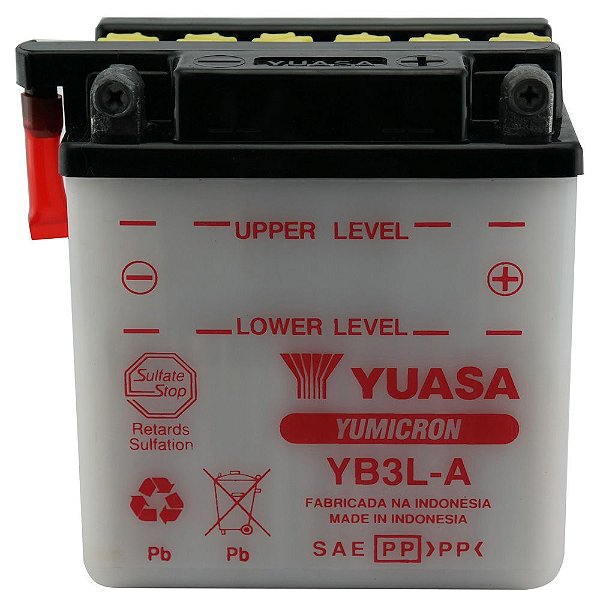 Bateria Yuasa YB3L-A, XLX 250, XLX 350, DT 180, MX 180