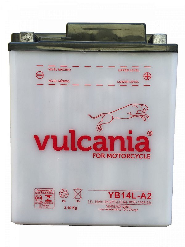 Bateria Vulcania YB14L-A2 CB750 XJ900 ZX-10R XTZ 750 Vulcan