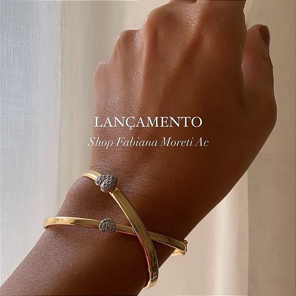 Bracelete Coração com zircônias