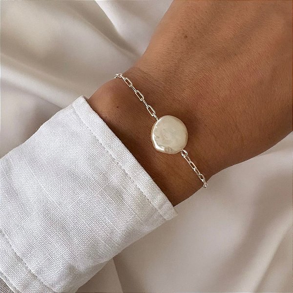 Pulseira perola barroca Ester