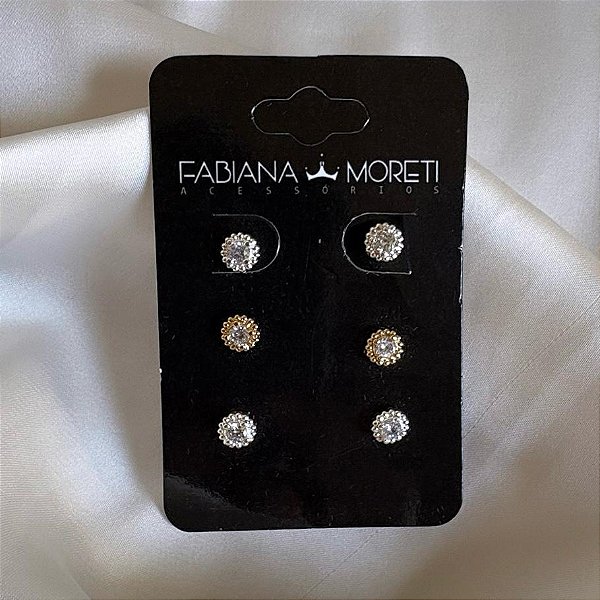 Trio ponto de luz em zircônia