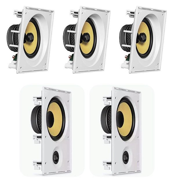 Kit Home JBL 5.0 - 3 caixas CI8SA + 2 caixas CI8R