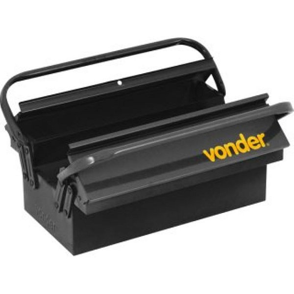 Caixa metálica ferramentas Vonder com 3 gavetas 40x19x16 cm