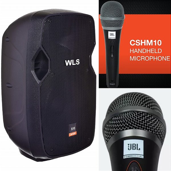 Caixa Acústica WLS S10 Ativa com Bluetooth + Microfone JBL