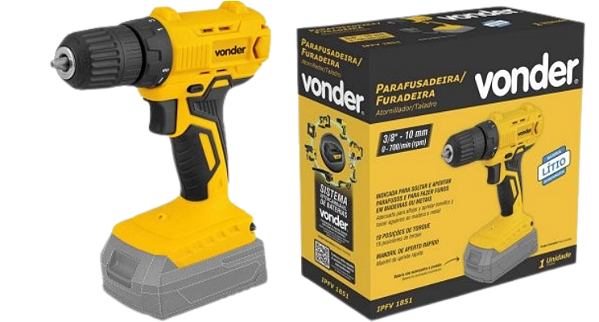 Parafusadeira furadeira sem bateria IPFV 1851 VONDER