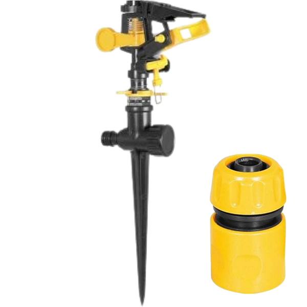 Irrigador setorial tipo espiga VONDER + engate rápido jardim
