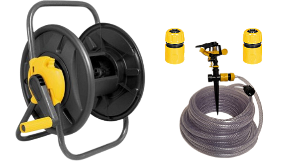 Suporte Enrolador S/Rodas+Mang 20m Vonder+Irrigador Setorial