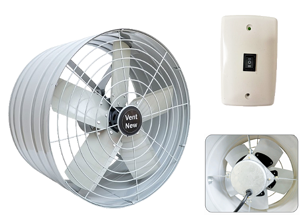 Exaustor Alta Vazão 50cm Vent New vazão 22.320 m³/h 220V