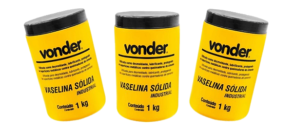 Vaselina sólida industrial VONDER - 3 KG