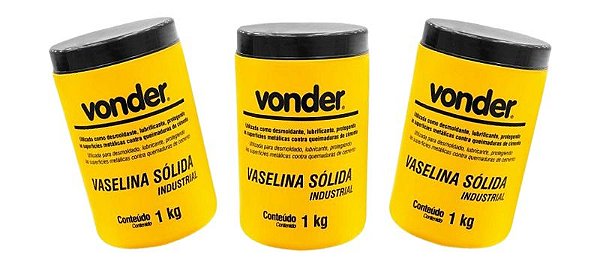 Vaselina sólida industrial VONDER - 3 KG