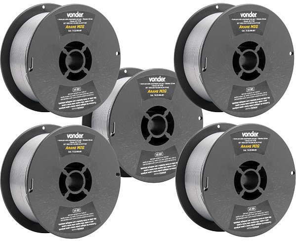 Arame Autoprotegido 0,8 mm Sem Gás p/ Solda Mig 5 kg VONDER