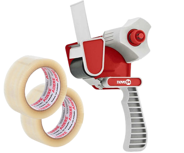 Aplicador de fita 50 mm NOVE54 + 2 fitas adesivas Adere 100m