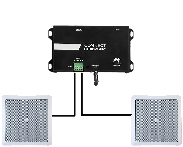 Amplificador AAT CONNECT BT HDMI ARC + Par Caixa JBL 6CO1Q