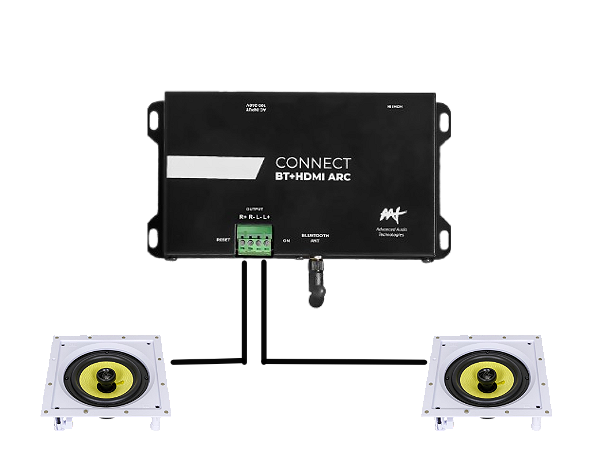 Amplificador AAT CONNECT BT HDMI ARC + 2 Cxs JBL CI PLUS 6S