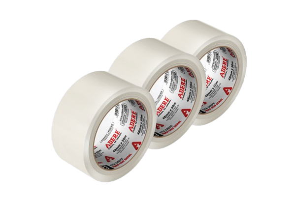 Fita Crepe para Uso Geral Bege Adere 423 48MM x 50M - 3 pçs
