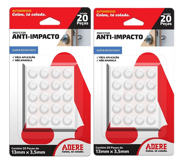Protetor Anti-Impacto Adere PAICM 13MM Redondo 40 peças