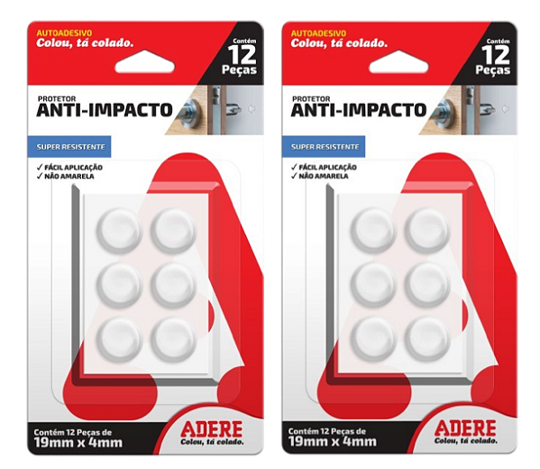 Protetor Anti-Impacto Adere PAICG 19mm Redondo 24 peças