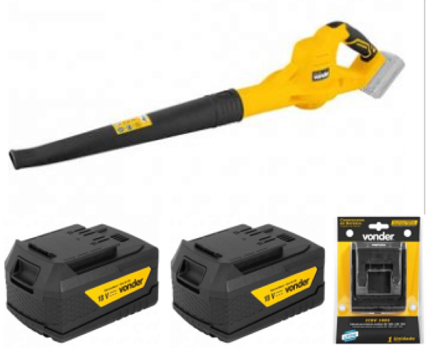 SOPRADOR 18V ISV1834 + 2 Baterias 2.0 Ah e Carregador VONDER