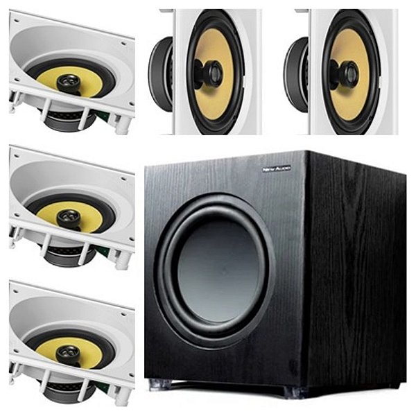 kit Home JBL 5.1- 3 cxs CI6SA+2 cxs CI6S + Sub200 New Audio