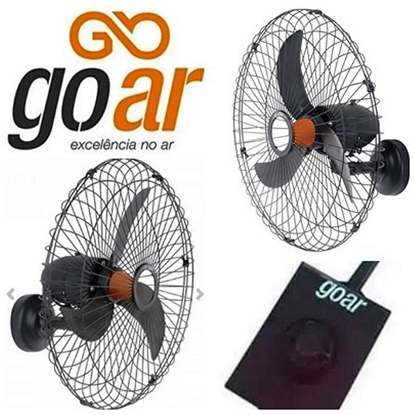 Ventilador De Parede Goar 70 cm V70p Preto - Bivolt