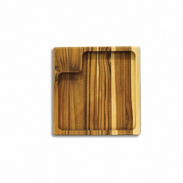 Gamela em Teca Quadrada - Grande